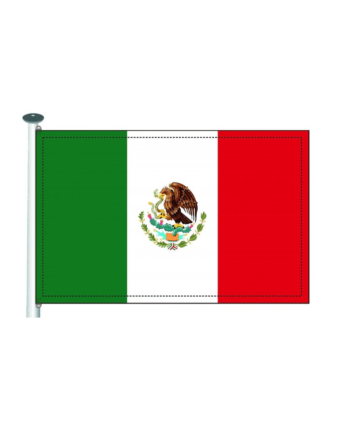 Bandera Mexico 10 x 15 cm. Bandera Mexico 10 x 15 cm.