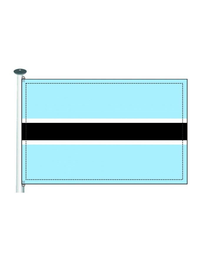 Bandera Bostwana 10 x 15 cm. Bandera Bostwana 10 x 15 cm.