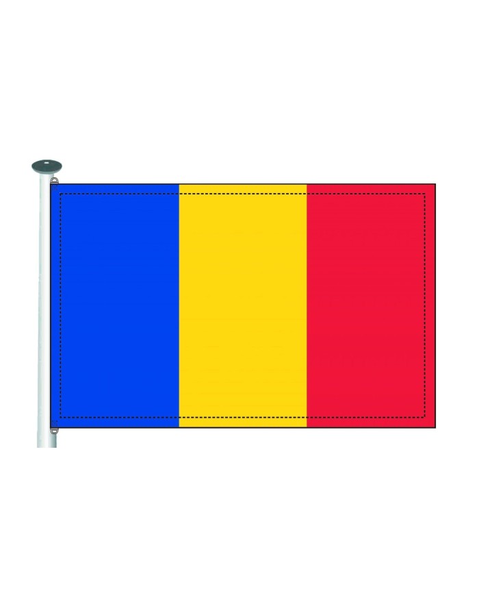 Bandera Chad 10 x 15 cm. Bandera Chad 10 x 15 cm.