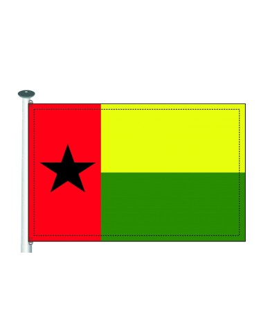 Bandera Guinea Bisau 10 x 15 cm.