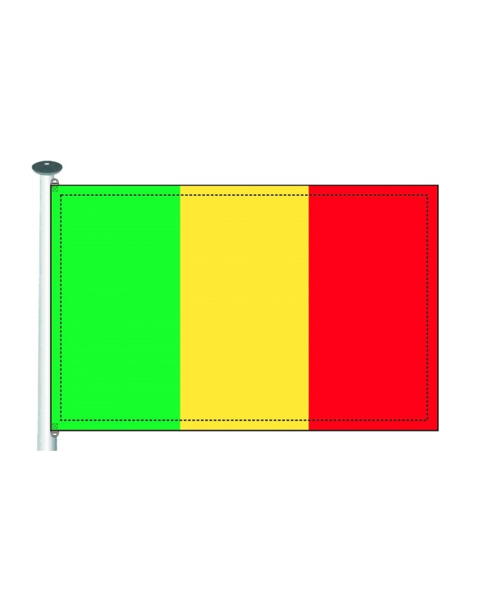 Bandera Malí 10 x 15 cm.