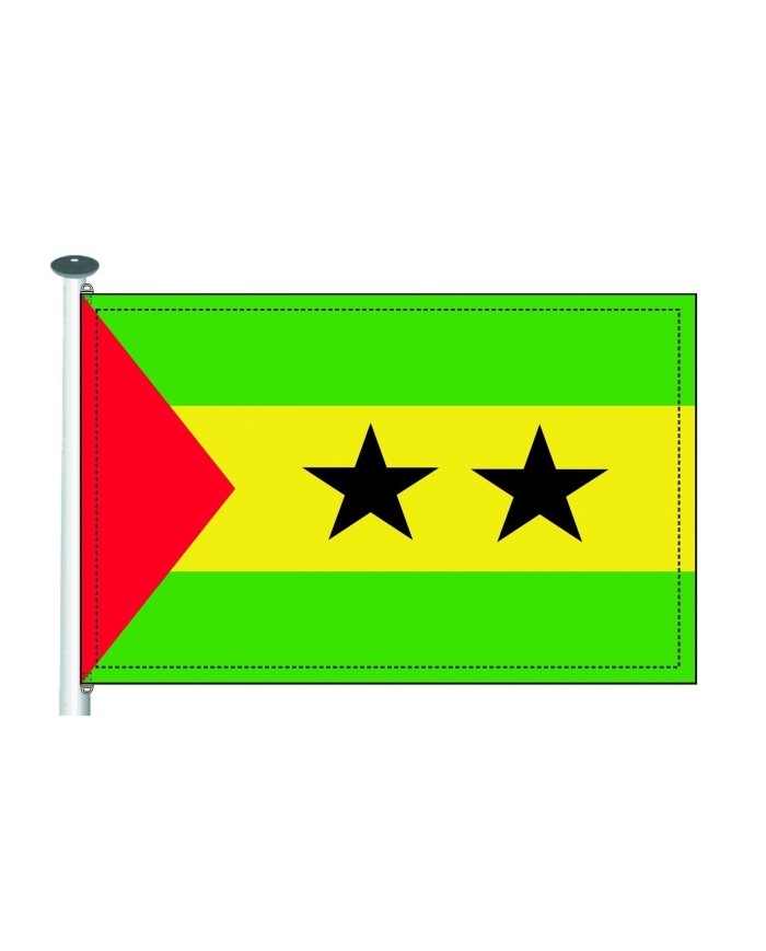 Bandera SantoTomé y Principe 10 x 15 cm. Bandera SantoTomé y Principe 10 x 15 cm.