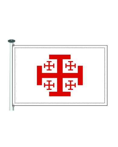 Bandera Cruz de Jerusalén Bandera Cruz de Jerusalén