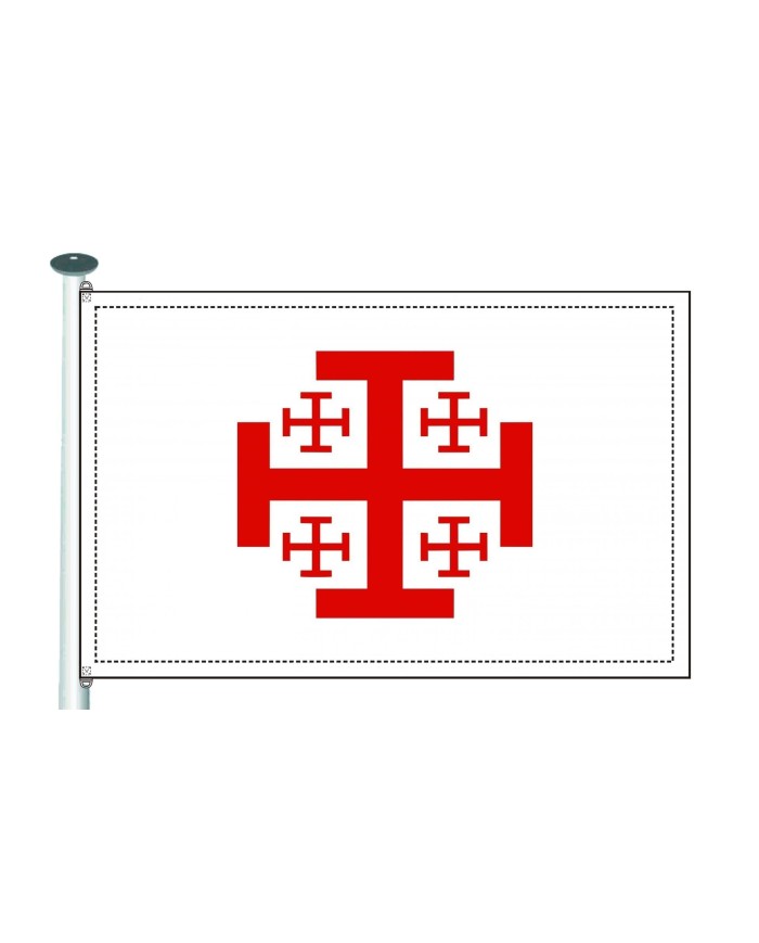 Bandera Cruz de Jerusalén