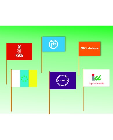 Bandera de plástico para campañas Bandera de plástico para campañas