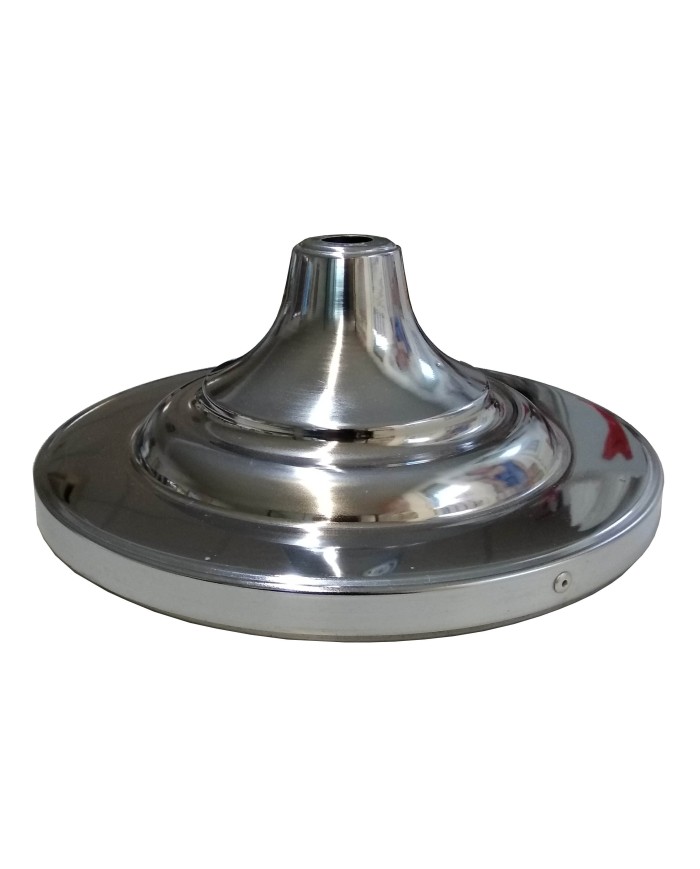 Base cónica y asta de metal cromado 2,30 metros Base cónica y asta de metal cromado 2,30 metros