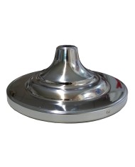 Base cónica y asta de metal cromado 2,30 metros Base cónica y asta de metal cromado 2,30 metros