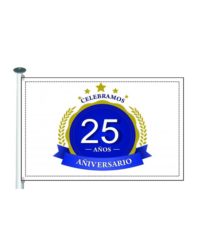 Bandera 25 aniversario Bandera 25 aniversario