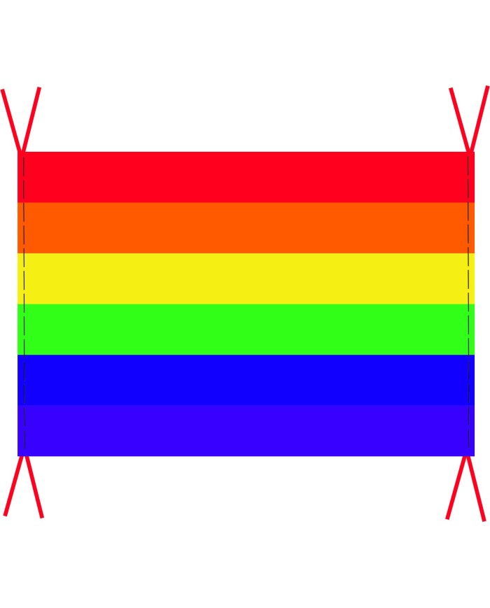 Cubre balcón bandera LGTB Orgullo Gay