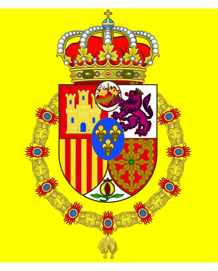 Bandera escudo Javier de Borbón Parma Bandera escudo Javier de Borbón Parma