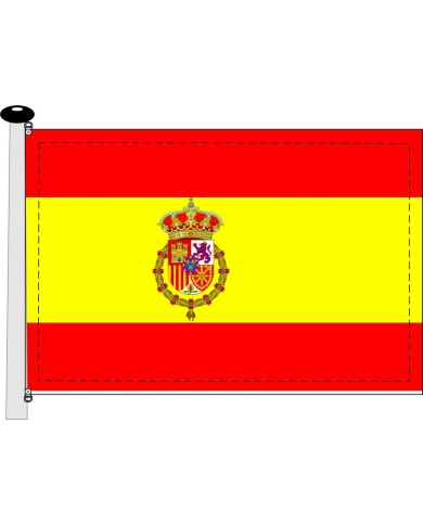 Bandera escudo Carlos Javier de Borbón Bandera escudo Carlos Javier de Borbón
