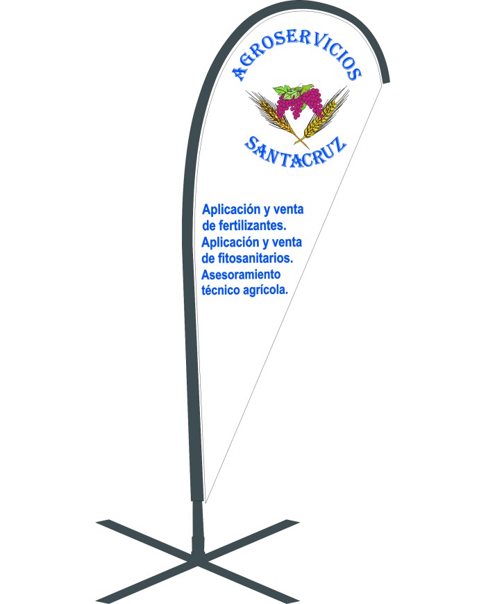 Bandera personalizada modelo gota