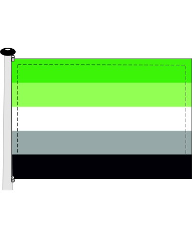 Bandera Orgullo Arromántico Bandera Orgullo Arromántico