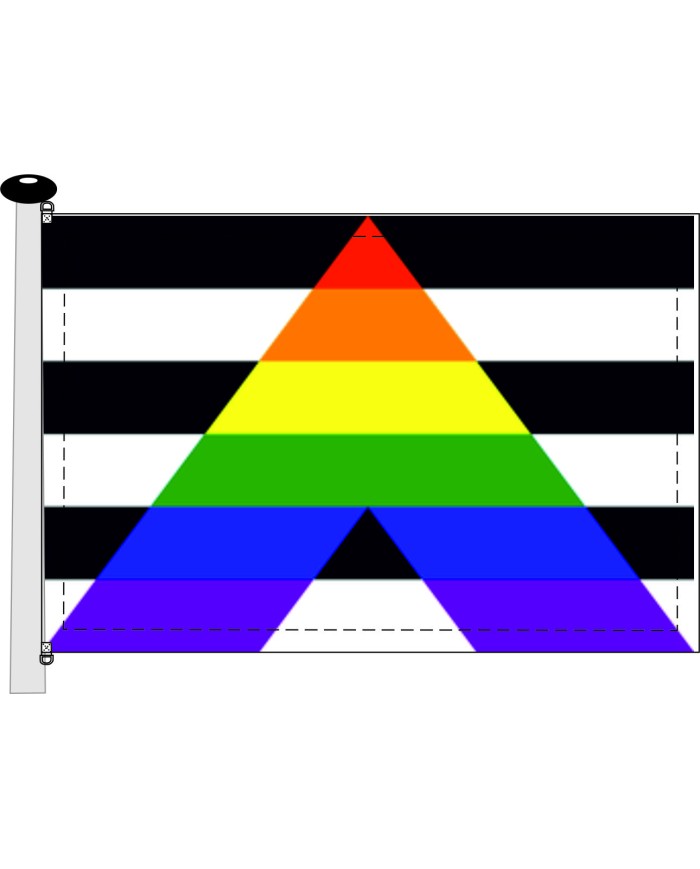 Bandera Aliade del movimiento LGBTIQA+