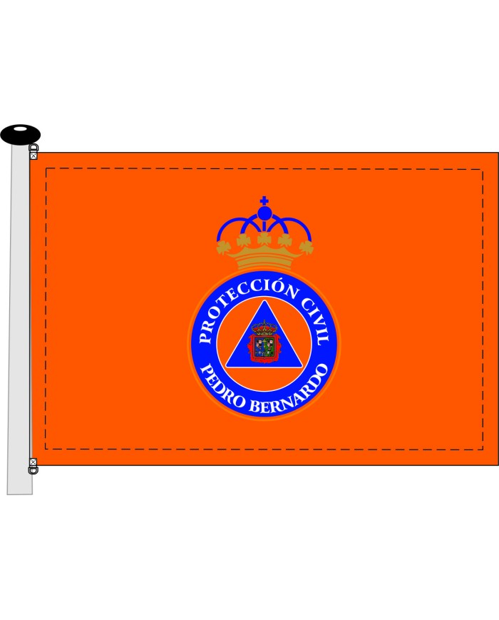 Bandera Protección Civil Pedro Bernardo